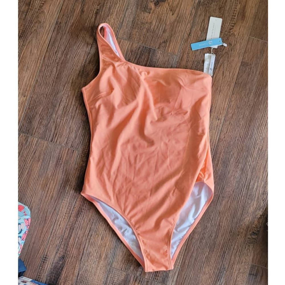 Cupshe NWT Peach One-Shoulder Bathing Suit Large